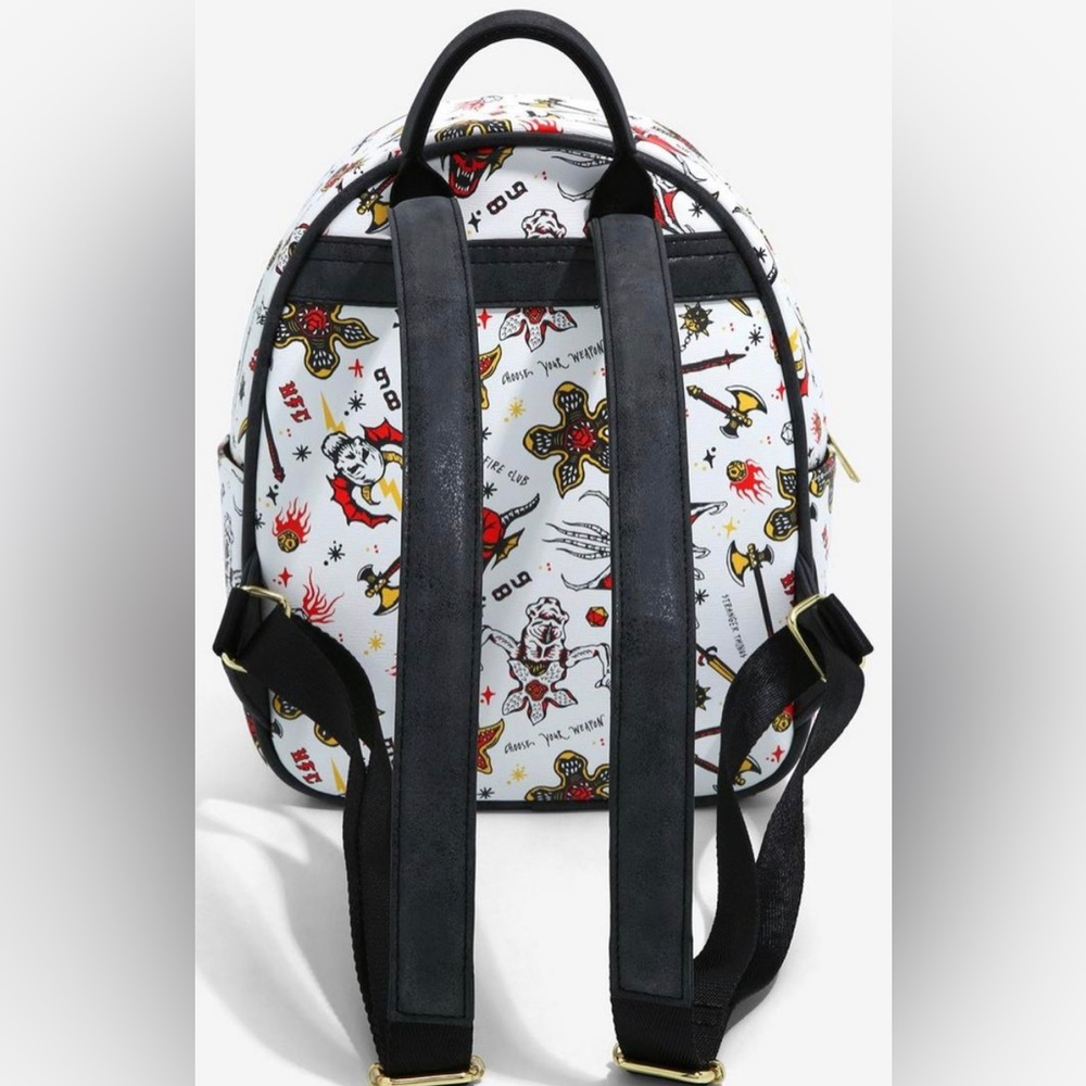 Mini Backpack Hellfire Stranger Things Eddie Munson Season 4 - Picture 3 of 7